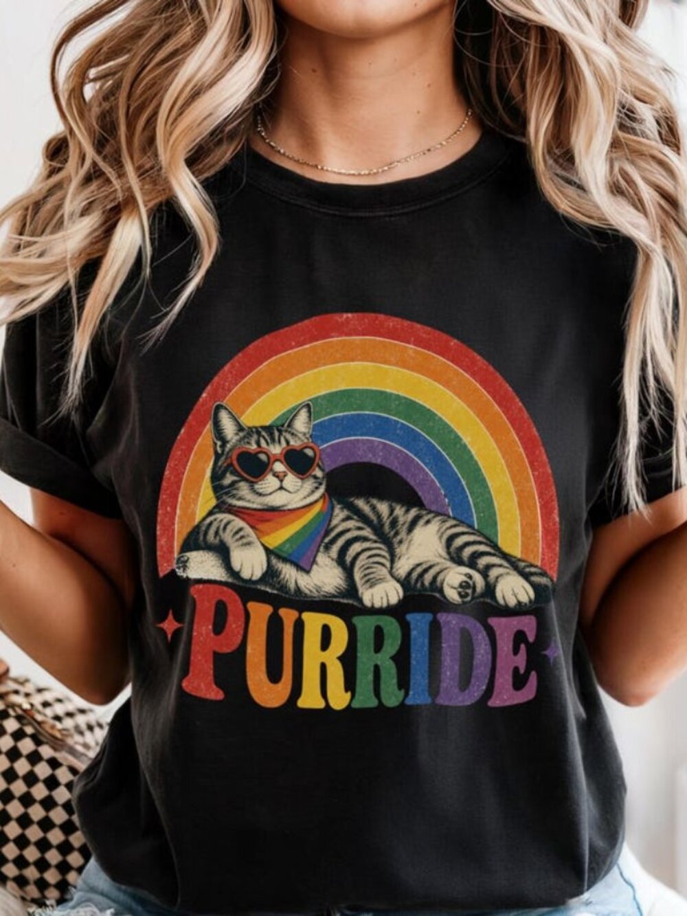 Purride Cat Shirt, Funny LGBTQ Cat Lover Tee